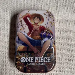 One Piece Tin Pack Set Vol. 2 Monkey.D.Luffy OP-13 2 Booster Promo Card Luffy - Image 1