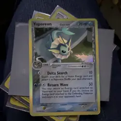 Pokemon TCG EX Delta Species Vaporeon 18/113 Regular & Holo Card - Image 1