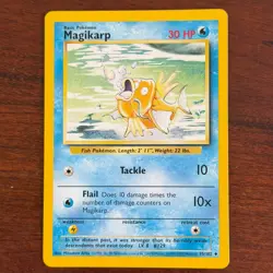Magikarp 35/102 Uncommon Base Set 4th Print 1999-2000 UK Pokemon Card - Image 1
