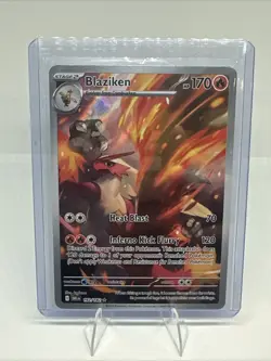 Pokemon TCG Blaziken Destined Rivals Illustration Card 192/182 - Image 1