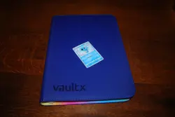 1st Edition SV4 Vaultx - 9 Pocket Zipped Binder Blue , 360 Cards Used Near Mint - Image 1