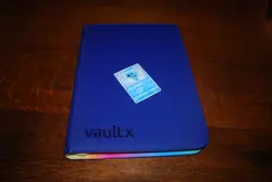 1st Edition SV4 Vaultx - 9 Pocket Zipped Binder Blue , 360 Cards Used Near Mint - Image 2