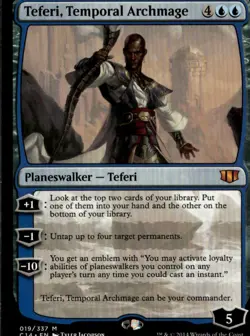 MTG Commander 2014 #19 Teferi, Temporal Archmage - Lightly played - Image 1