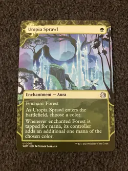 Magic The Gathering MTG - Utopia Sprawl - Wilds of Eldraine WOT / WOE - Image 1