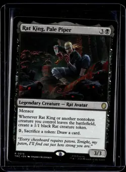 Rat King, Pale Piper - 19 - TMC - NM - MTG Magic the Gathering - Image 1