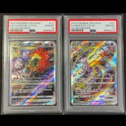 PSA 10 Charizard 212/172 Mewtwo 221/172 SAR VSTAR Universe Pokemon Card Japanese - Image 1
