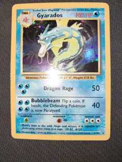 Pokemon TCG Gyarados Base Set 6/102 Holo 1999-2000 Wizards Base Set Copyright... - Image 1