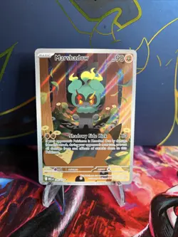 Pokemon TCG Mega Evolution Base Set Marshadow Illustration Rare IR #146/132 - Image 1