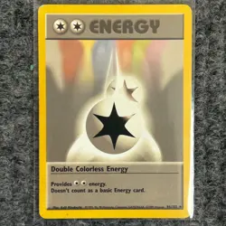 Vintage Pokemon Base Set Double Colorless Energy 96/102 Uncommon LP - Image 1