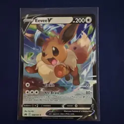 POKEMON TCG Eevee V 108/159 Crown Zenith Holo - Image 1