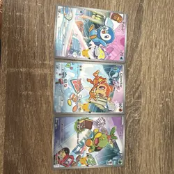 Pokemon First Partner Illustration Collection Turtwig Chimchar Piplup Promo Set - Image 1