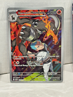 Pokemon TCG Team Rockets Houndoom Full Art Rare Card Destined Rivals 191/182 - Image 1