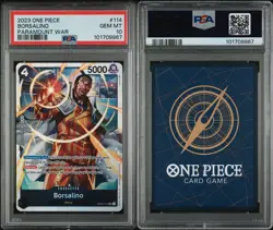PSA 10! Borsalino OP02-114 SR Paramount War - ONE PIECE Card Game English - Image 1