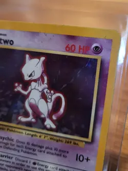 Mewtwo 10/102 Base Set U - Holo Pokemon Card 1999-2000 Wizards Of The Coast - Image 3