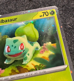 Bulbasaur SVP046 HD SWIRL Cosmos Holo 151 Promo Pokemon Card NM - Image 2