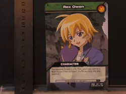 DKSS 031/032 REX OWEN Dinosaur King Over Sized Trading Card 2008 - Image 1