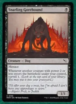 Snarling Gorehound - Murders At Karlov Manor MKM #0105 - Magic MTG Card - Image 1