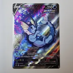 Vaporeon V SWSH181 SWSH: Sword & Shield Promo Pokemon Cards Full Art Holo NM - Image 1