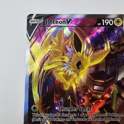 Jolteon V SWSH183 Sword & Shield Promo Holo Full Art Pokemon Card NM - Image 2
