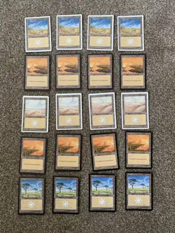 Magic The Gathering MTG: 20 x PLAINS Land Card Bundle - Image 1