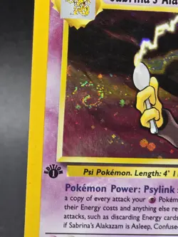 Pokemon Sabrina's Alakazam Gym Challenge 16/132 1st Edition Holo Rare *SWIRL* LP - Image 2