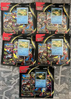 Pokemon Mega Evolution 3 Pack Blister includes 5 Blister Packs 15 Total packs!!! - Image 1