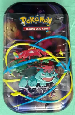 POKEMON TCG MEGA HEROES VENUSAUR MINI TIN with 2 Booster Packs - Image 1