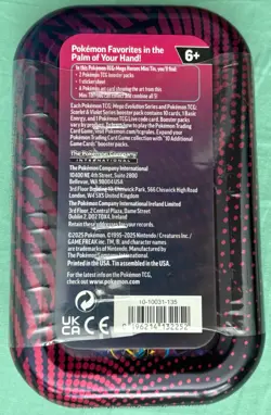 POKEMON TCG MEGA HEROES VENUSAUR MINI TIN with 2 Booster Packs - Image 2