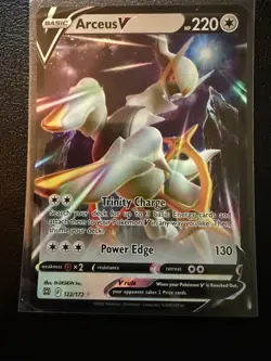 ARCEUS V 122/172 HOLO RARE V BRILLIANT STARS POKEMON NM/M - Image 1