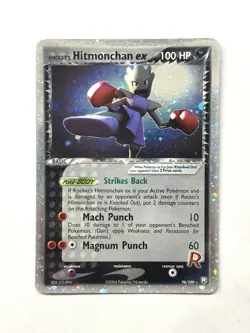 🥊 Team Rocket Returns Rocket’s Hitmonchan ex 98/109 – Vintage Pokemon - Image 3
