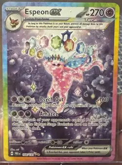 2025 Pokemon Prismatic Evolutions #155/131 Espeon EX Special Illustration Rare - Image 1
