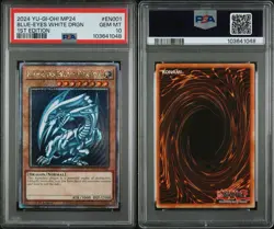 2024 Yu-Gi-Oh! MP24 Blue-Eyes White Dragon 1st Edition #EN001 PSA 10 GEM MT - Image 3