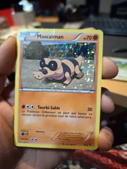 Sandile 8/12 McDonald’s FRENCH PROMO 2011 French Pokemon Card Holo Played - Image 1