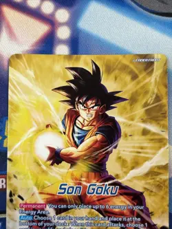 Dragon Ball Super Card Game Son Goku Leader BT9-127 RLR - Image 3