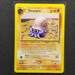 Omanyte - 60/75 - Common - Neo Discovery - Pokemon Card - LP - Image 1