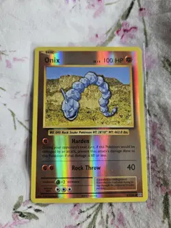 Pokemon Card Onix 61/108 Reverse Holo XY Evolutions NM - Image 1