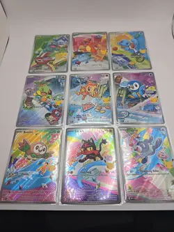 Pokemon TCG First Partner ILLUSTRATION COLLECTION 9 CARD SET Series 1 Promo's - Image 4