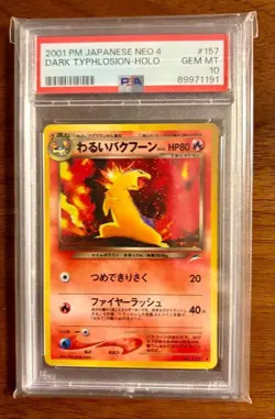 Dark Typhlosion Holo Japanese Neo 4 PSA 10 Pokemon Card Rare - Image 3