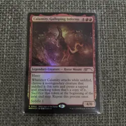 MTG FOIL Calamity, Galloping Inferno APAC Promo - Year Of The Horse 26 - English - Image 1