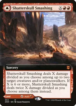 MTG Shatterskull Smashing / Shatterskull, the Hammer Pass Borderless Mythic - Image 1