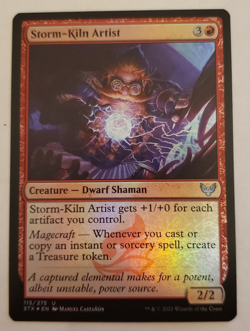 1x Storm-Kiln Artist FOIL Strixhaven MTG Magic the Gathering NM - Image 1