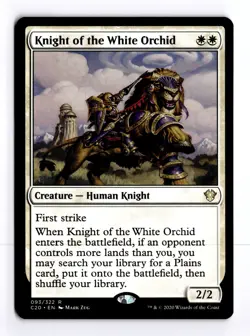Knight of the White Orchid 93 Commander 2020 R MTG LP - Image 1