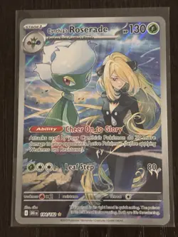 Pokemon Cynthia's Roserade 184/182 Sv10: Destined Rivals Illustration Rare Holo… - Image 1