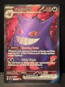 Gengar ex 193/162 SV Temporal Forces Set Full Art Ultra Pokemon Card AA9 LP1 - Image 2