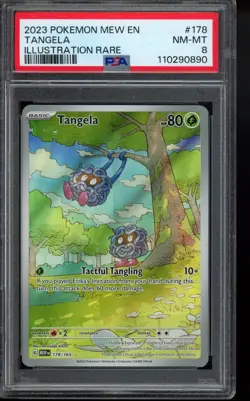 PSA 8 - 2023 Tangela 178/165 Sv: Scarlet & Violet 151 Holo Pokemon - Image 1