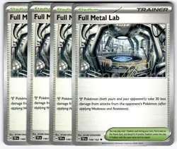 Pokemon Temporal Forces Full Metal Lab 148 Playset X4 NM - Image 1