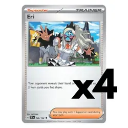 4x Eri - 146/162 - SV05: Temporal Forces (TEF) Pokemon Playset x4 - Image 1
