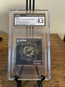 Gastly 24k Gold Plated Sticker Korean Striking Popping Candy Pokemon CGC 8.5 - Image 1