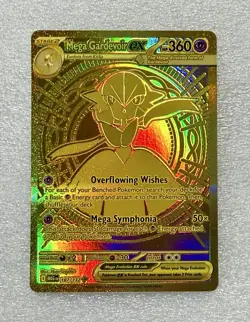 2025 Pokemon Mega Gardevoir ex 187/132 Gold Mega Hyper Rare Mega Evolution - Image 1
