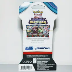 Pokemon TCG Scarlet & Violet Twilight Masquerade Sleeved Booster Pack Sealed - Image 2